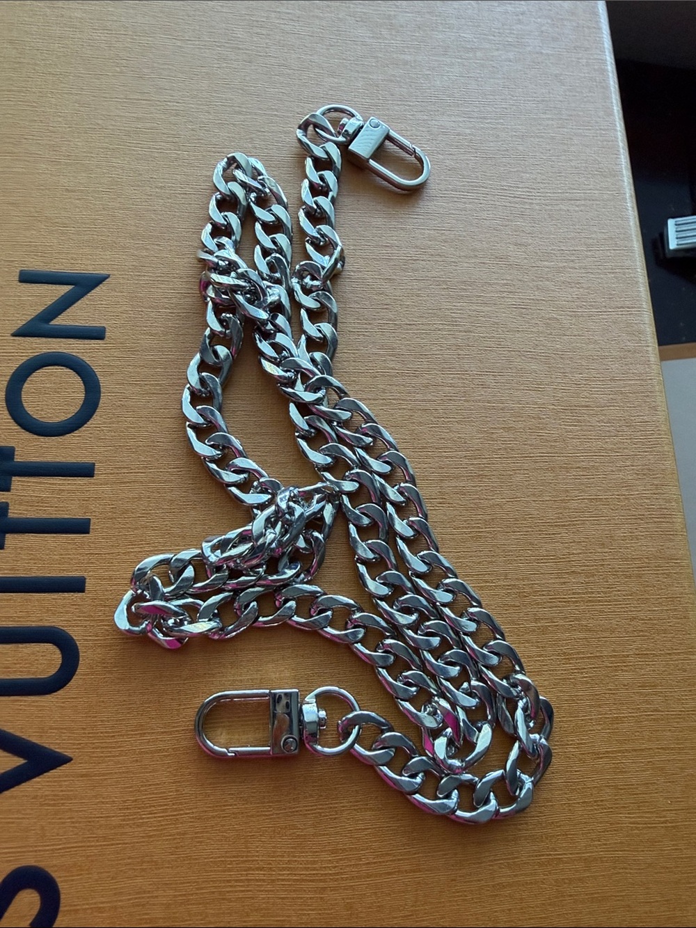 Silver Chain Crossbody Bag Chain